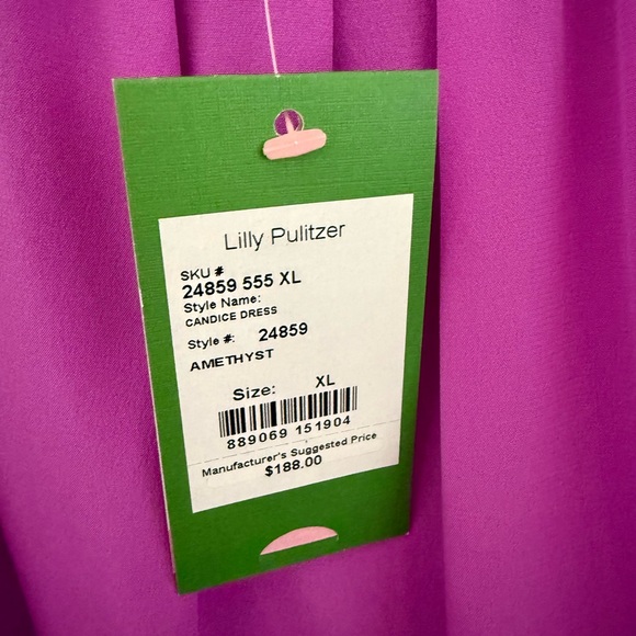 NWT Lilly Pulitzer Dress 100% Silk Size XL - Picture 2 of 3